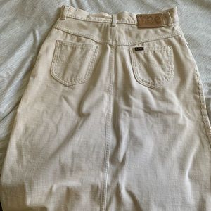 1970s LEE Corduroy High Rise Pencil Skirt size 6